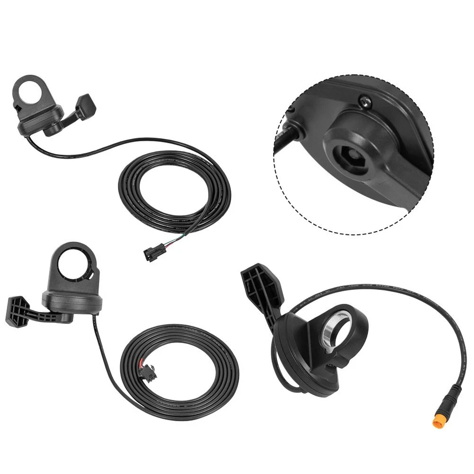 Ebike Daumengas Drehgriff Wasserdicht Verbinder Rutschfest Strukturierter Griff - Bild 1 von 4