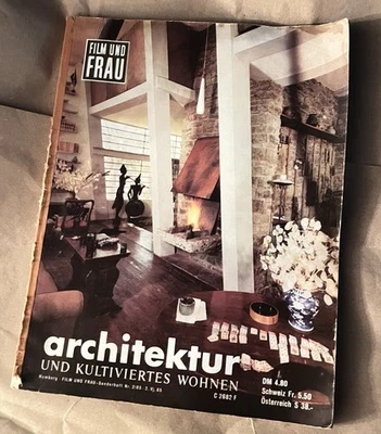 Vintage FILM UND FRAU ARCHITEKTUR MAGAZINE 1965 | German MCM Architecture - Image 1 of 4
