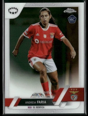 Andreia Faria 2022-23 Topps Chrome UEFA Women's Champions League #21 RC - Image 1 of 2