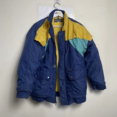 Vintage Members Only Jacket Womens 18 Broken Zipper Blue Winter Ski Coat - Image 1 of 4