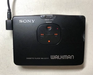 [EX+++] Sony Walkman WM-EX777 Black Vintage Portable Cassette Player Japan Used - Picture 1 of 15