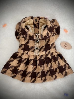 Cashmere Dog Dress for Small Breed Dogs Pet Outfit Size S Puppy Clothes Free - Image 1 of 4