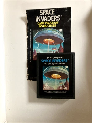 Space Invaders (Atari 2600) Model CX -2632  Game Instructions w/Cartridge TESTED - Image 1 of 4