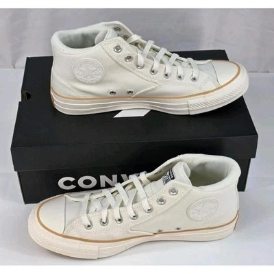 Converse Chuck Taylor Uomo Taglia 10.5 All Star Malden Street Mid Top Vintage Bianco - Immagine 1 di 4