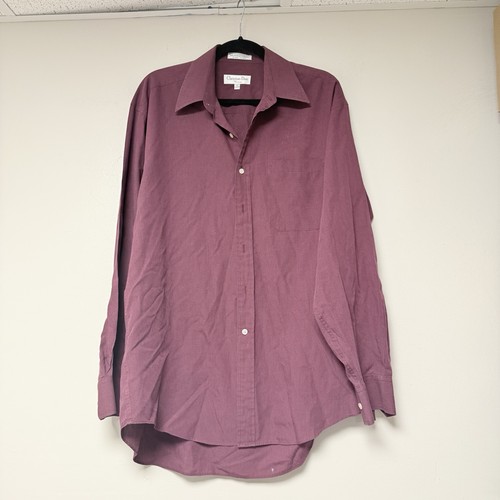 Christian Dior Uomo Marrone Manica Lunga con Bottoni Taglia 16 34 35