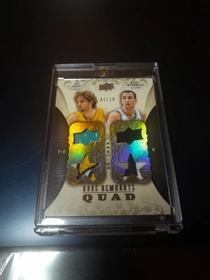 PAU GASOL MANU GINOBILI 08 UPPER DECK PREMIER RARE REMNANTS GAME USED PATCH 1/10 - Image 1 of 2
