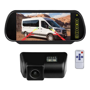 Cámara de reversa de coche para Ford Transit Connect 2009-2014 + monitor espejo retrovisor de 7" - Imagen 1 de 13