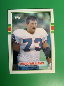 1989 Topps David Williams RC #98T Houston Oilers - Picture 1 of 2
