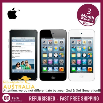 Apple iPod Touch 2nd, 3rd, 4th Generation 8GB 16GB 32GB 64GB - Gifts & WARRANTY - Image 1 of 4