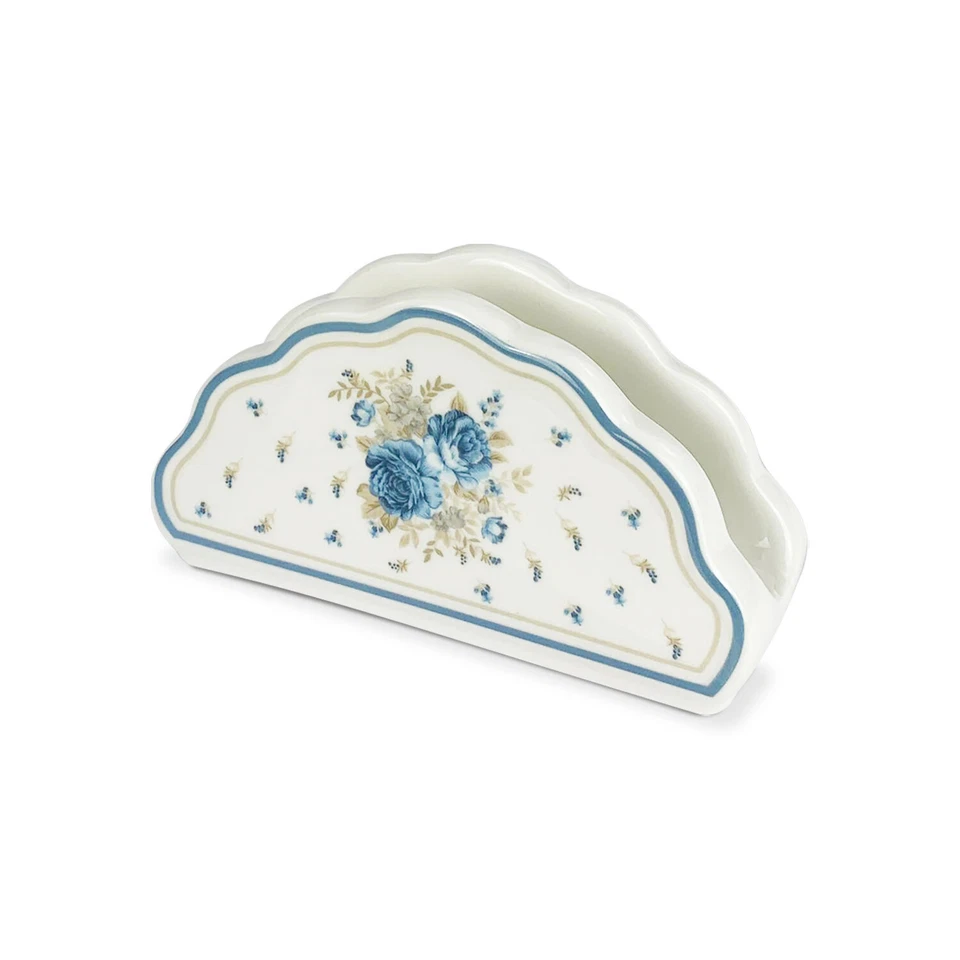 Portatovaglioli in porcellana Nuvole di Stoffa Shabby chic Camilla fiori 5306 - Immagine 1 di 1