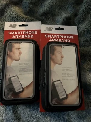 SET OF 2 NEW BALANCE SMARTPHONE ARMBAND ONE SIZE FITS MOST NEW FAST / FREE SHIP - Image 1 of 2