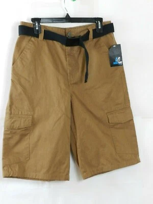 Shorts casuais masculinos com cinto cargo bronzeado tamanho 20 amplificado novo com etiquetas - Imagem 1 de 4