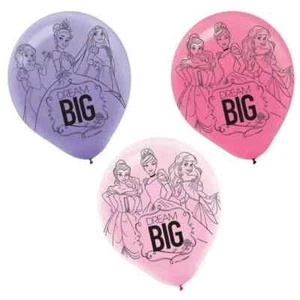 30cm/12" Disney Princess Dream Big Latex Balloons Party Decoration Pack of 6 - Picture 1 of 2