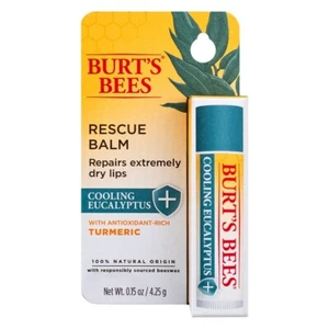 Burt's Bees Rescue Lip Balm Cooling Eucalyptus 0.15 oz ~ Free Shipping - Picture 1 of 2