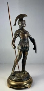 Grand Tour Style Bronze or Brass Roman Gladiator 12.5” - Picture 1 of 10