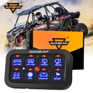 AUXBEAM 8 Gang Switch Panel LED Light Automatic Control For Can Am Maverick MAX - Picture 1 of 12