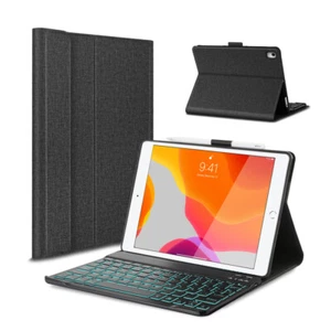 Für iPad 9th 8th 7th gen/Air 3/Pro 10.5 DEUTSCHE Beleuchtet Tastatur Schutzhülle - Photo 1/15