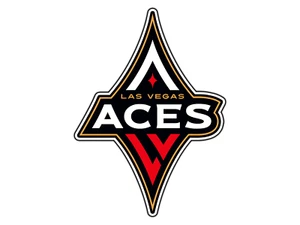 #0075 Calcomanía de vinilo impermeable troquelada con el logotipo de los ases de Las Vegas - Imagen 1 de 1