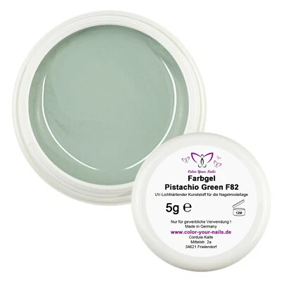 5g Premium Farbgel Pistachio Green (FGMS-82) hochdeckendes UV Gel - Bild 1 von 2
