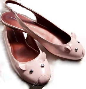 Zapatos planos de cuero MARC BY MARC JACOBS Mouse con cordones rosa talla 38,5 - Imagen 1 de 8