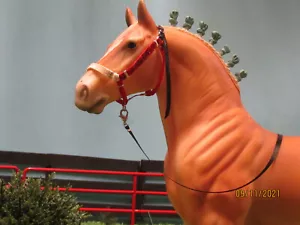Jaapi CHRISTMAS halter w/lead - fit Breyer/Stone BIG drafter model horses - Picture 1 of 1