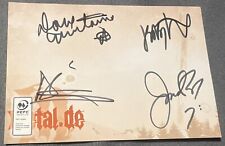 Megadeth Full Band Signed Autographed Card 2023 Dave Mustaine Kiko Louriero Dirk