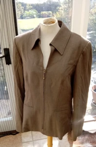 Wallis Olive Jacket Trouser Suit with Zip Closure UK Size 14 - Picture 1 of 10