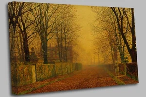 Evening Glow John Atkinson Grimshaw canvas Wall Art Picture Print Ready To Hang - Picture 1 of 6