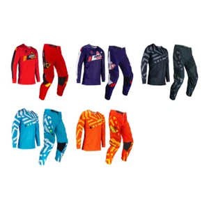 Combo Motocross Leatt 3.5 Set Di Abbigliamento Cross Enduro MX - Foto 1 di 28