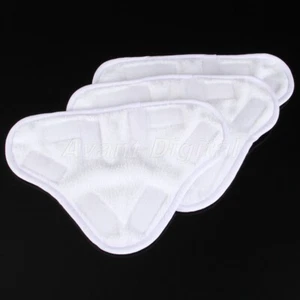 3Pcs Microfiber Steam Mop Cloth Head Pad Towels Washable H20 H2O X5 Replacement - Picture 1 of 9