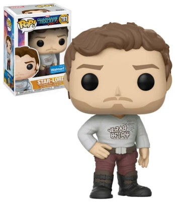 Funko POP! Guardianes de la Galaxia 2 #261 - Star-Lord (Camisa) - Importación Walmart - Nuevo Foto 1 de 3