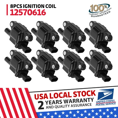 Ignition Coils pack of 8 for 2007-2010 Chevrolet Silverado Avalanche LT 5.3L V8 - Image 1 of 4