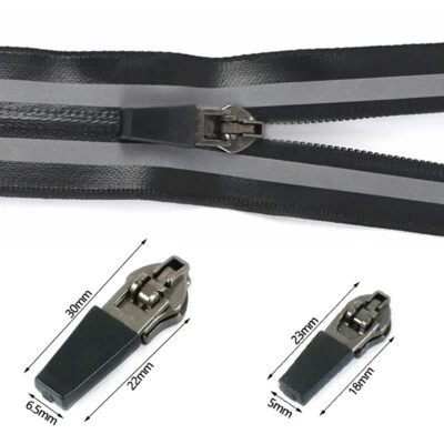 10/100X Invisible Waterproof Zipper Slider Puller Head 3# 5# DIY Sewing Zip LOT - Image 1 of 4