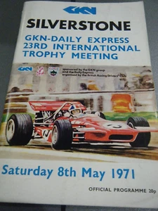 SILVERSTONE INTERNATIONAL 1971 PRORAMME JO SIFFERT BRM JACKY ICKX CHRIS AMON F1 - Picture 1 of 5