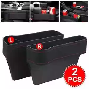 2 Pack Car Seat Gap Catcher Filler Storage Box Bottle Pocket Organizer UK - Picture 1 of 9