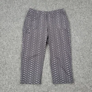 Chicos Hose Damen 1,5 schwarz weiß Geometrisches Muster leichte Wochenenden Chino 32x22* - Bild 1 von 24