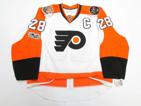 GIROUX PHILADELPHIA FLYERS AWAY 100th ANNIVERSARY REEBOK EDGE 2.0 7287 JERSEY Cover