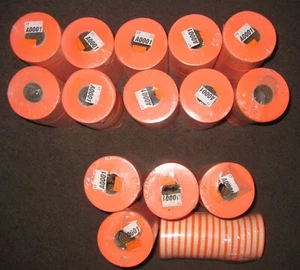 RED LABELS FOR MONARCH 1110 PRICING GUN 15 SLEEVE = 1 CASE - Picture 1 of 1