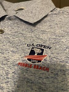 2019 U.S. Open Pebble Beach 2XL Cutter & Buck Stretch Golf Shirt Drytec Dry Fit