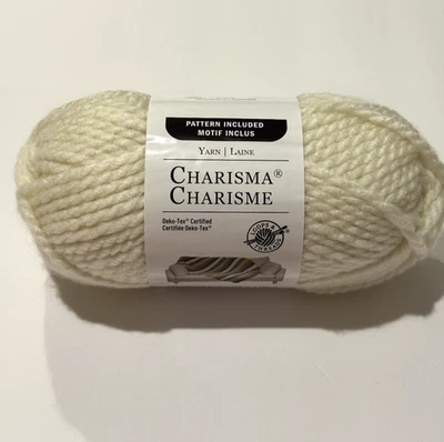 Loops & Threads Charisma Yarn J9 Off White DyeLot 6052 Acrylic 5 PLY 109 YD NEW - Image 1 of 4