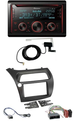 Pioneer 2DIN MP3 DAB USB CD Bluetooth Autoradio für Honda Civic (2006-2012) - Bild 1 von 4