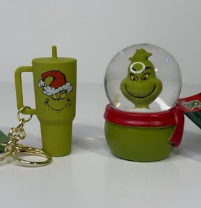 Dr. Seuss The Grinch Mini Schneekugel Ruz & Becher Schlüsselanhänger Bioworld Produktbündel Neu mit Etikett - Bild 1 von 7