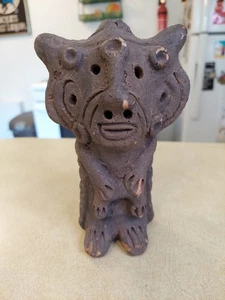6” Vintage Inca Mayan Aztec Figurine Mexico Crude Figurine - Picture 1 of 14