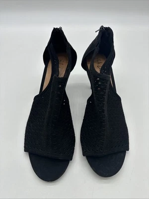 Botines Iggy Style & Co en negro punta abierta tacón de aguja talla 7,5 M .. #4 Foto 1 de 4
