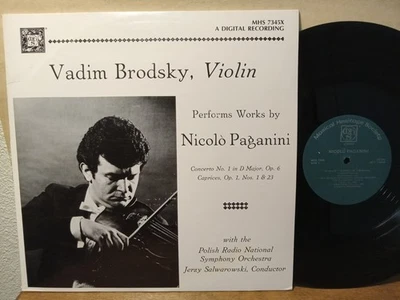 Vadim Brodsky - Nicolo Paganini Concerto / Caprices, LP NM Musical MHS 7345X - Image 1 of 4