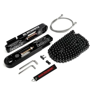 Billet SwingArm Frame Extensions + Brake Line + Chain For 03-04 Suzuki GSXR 1000 - Picture 1 of 5
