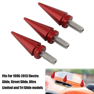Parabrisas para Harley Street Glide FLHT 1996-2013 clavos perno rojo Foto 1 de 4