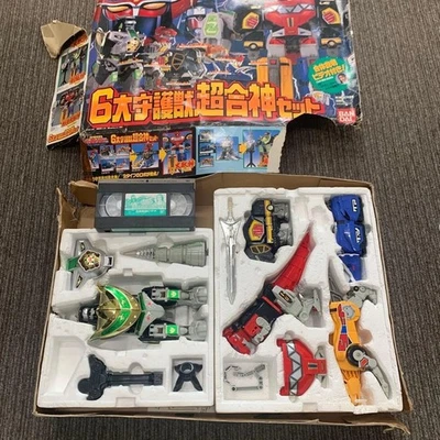 Kyouryuu Sentai Zyuranger Six Guardian Beast Super Combined God Set BANDAI USADO Foto 1 de 4