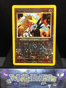 Pokemon Card Entei Black Star Promo 34 Reverse Holo Movie Promo Swirl NM 1 - Picture 1 of 8