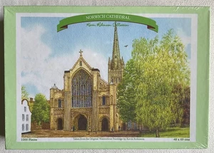 Schönes Kevin Robinson "Norwich Cathedral" 1000-teiliges Puzzle, JHG **NEU** - Bild 1 von 6
